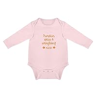Baby Pumpkin Spice & Everything Nice Baby Jumpsuit Long Sleeves Romper Jumpsuits for Boy and Girl