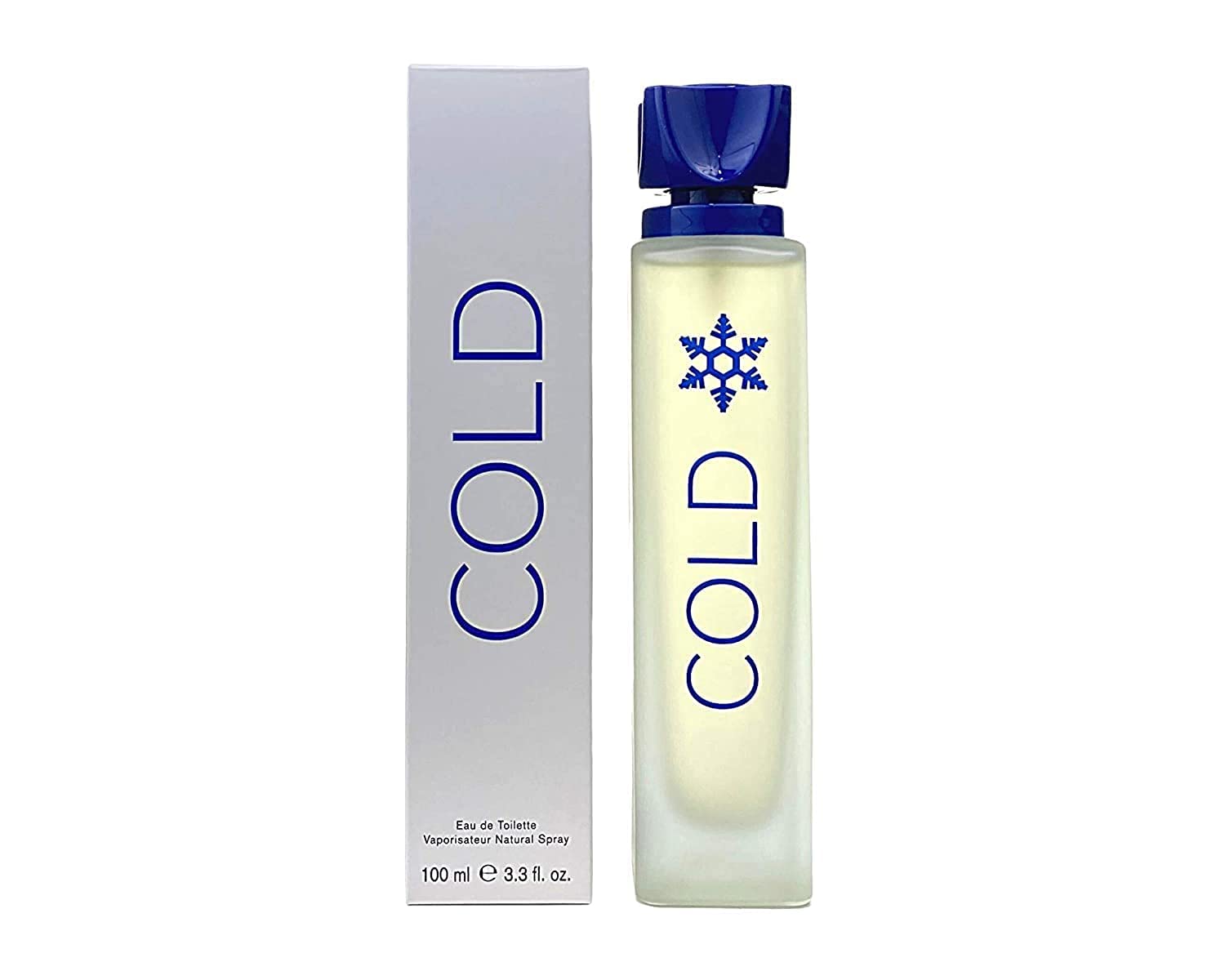 Benetton Cold Edt Spray New In Box for Men Eau De Toilette Spray COLD, 3.3 Oz