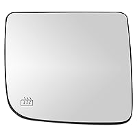 Exterior Towing Mirror Glass w/Backing Plate RH Passenger Side for Titan