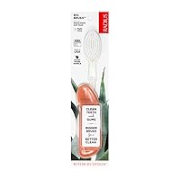 Toothbrush Big Brush with Replaceable Head, Right Hand, Soft in Coral Sparkle, BPA Free and ADA Accepted, Designed to Improve Gum Health and Reduce the Risk of Gum Disease