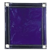 604R66 6'X6' 14mil. 1 Panel Blue Vinyl Welding Curtain With Gr