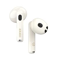 Edifier W320TN Adaptive Active Noise Cancelling Earbuds, LDAC & Hi-Res Audio Wireless, 6 Microphones AI Call Noise Cancellation, In-Ear Detection, App Control, Fast Charge, IP54, Bluetooth 5.3 - Ivory