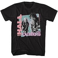 Hall & Oates 80s Music Retro Style Smiling Black Men's Short Sleeve T Shirt Vintage Style Graphic Tees