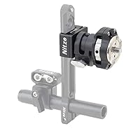 Nitze N11-NR01 Rotating EVF Mount QR NATO CLAMP to ARRI Rosette to Rosette Electronic Viewfinder Holder for Camera Monitor Cage