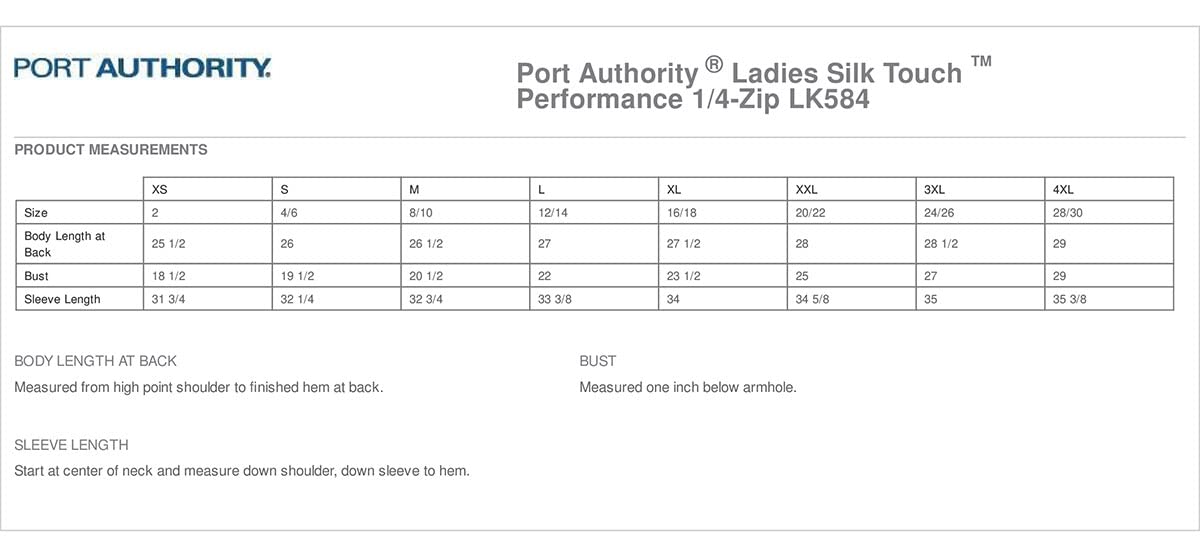 Port Authority Ladies Silk Touch Performance 1/4-Zip