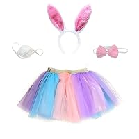 Kids Toddler Baby Girls Spring Summer Floral Fancy Skirts Costumes Easter Bunny Carnival Baby Girl Dresses 18-24
