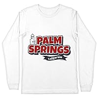 Palm Springs Long Sleeve T-Shirt - Trendy T-Shirt - Graphic Long Sleeve Tee Shirt