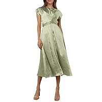 Summer Women's Lace Senior Sense Satin Sleeveless Dress Temperament Elegant Light Evening Dress Maxi Beach Dress