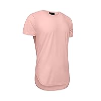 Victorious Men's Hipster Longline Curved Hem Tees