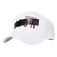 Dsquared2 Hidden Swipe Tape Icon Baseball Cap White, White