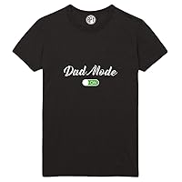 Dad Mode Toggled On Printed T-Shirt - Black - 6XL