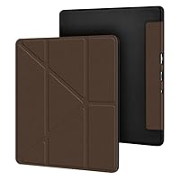New Kindle Scribe Case Slim Folding Stand Cover with Auto Sleep Wake Function Cover Only 10.2 Inches Soft Case Compatible with 2022 Kindle Scribe Cases,Coffee