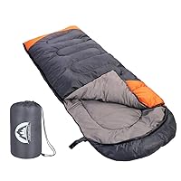 SWTMERRY- Sleeping Bag 3-4 Seasons (Summer, Spring, Fall, Winter) Warm & Cool Weather - Lightweight,Waterproof Indoor & Outdoor Use for Kids, Teens & Adults for Hiking, Backpacking and Camping