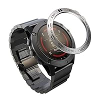 New Steel For Garmin Fenix 5X 5XPlus/Fenix 3 3HR Frontier Bezel Ring Adhesive Anti Scratch Metal Cover Smart Watch Accessories (Color : D, Size : For Fenix 3)