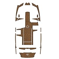 Boat EVA Faux Teak Decking Floor Compatible with 2013-2017 AXIS A24 Swim Platform Cockpit