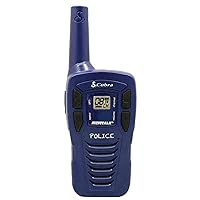 Cobra HE146 Compact Walkie Talkies for Adults - Rechargeable, Lightweight, 22 Channels, Long Range 16-Mile Two-Way Radio Set (2-Pack), Blue