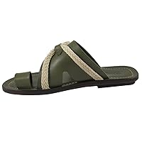 Mens Thong Sandals Casual Beach Sandals Summer Slip-on Flat Sandals Clip Toe Flip Flops Comfortable Non-Slip PU Leather Sandals Outdoor Flat Slippers Fashion Casual Walking Shoes