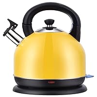 Kettles,Cordless Kettle 1500W, Kettles, 304 Food Grade Stainless Steel 2L/Anti-Drying Water Kettle, Used for Family Outings/Yellow/23 * 25 * 27CM