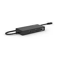 Belkin 5 in 1 Multiport Hub Adapter Optimized for Chromebook with 4K 60hz HDMI Port, USB Type C 86W Power Delivery, 2 USB A 3.1 Gen 1 & Small, Portable, Compact Size, Black (INC008btBK)