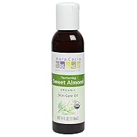Organic Skin Care Oil, Nurturing Sweet Almond, 4 Fluid Ounce