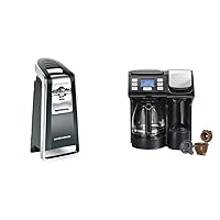 Hamilton Beach (76606ZA) Smooth Touch Electric Automatic Can Opener with Easy Push Down Lever & 49902 FlexBrew Trio 2-Way Coffee Maker