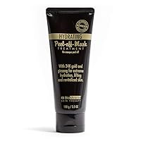 Hydrating Peel-off Face Mask with 24K Gold and Ginseng, Pure Gold Facial Mask for Revitalizing Skin, for All Skin Types