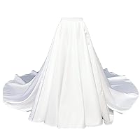 Detachable Church Train Satin Skirt Dress