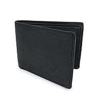 Leather Men's Leather Wallet for Men | Wallets Men with RFID Blocking (Black)