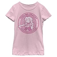 Nintendo Girl's Cheetah Peach T-Shirt