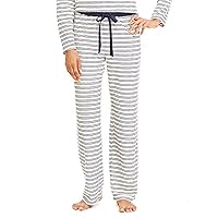 Nautica Womens Striped Velour Pajama Pant