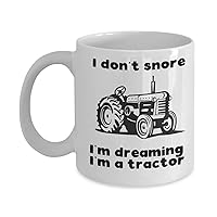 Tractor coffee mug funny farmer gifts for men, Rancher old vintage antique novelty farm cup stuff for Dad Brother Men Grandpa Uncle