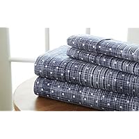 Linen Market 4 Piece Full Bedding Sheet Set (Navy Polka) - Sleep Better Than Ever with These Ultra-Soft & Cooling Bed Sheets for Your Full Size Bed - Deep Pocket Fits 16