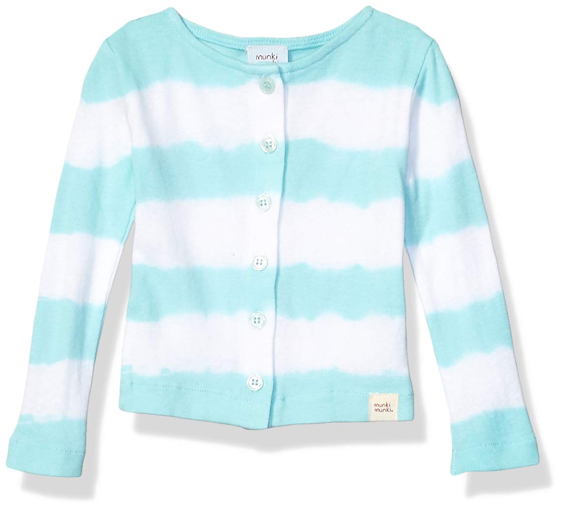 Munki Munki Baby Girls' Cardigan Dyed Stripe