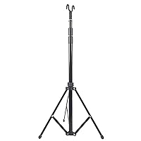 Skywin Tripod IV Poles Stand with Hook - IV Pole Collapsible Stand with Hook, IV Stand Floor Stand, IV Stand Pole Hook Organizer Lanyard Rack for Tables, or Keychains, Portable IV Poles for Travel