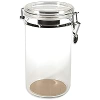 AJ25 25 Count Acrylic Humidor Jar with Humidifier and Spanish Cedar Interior Lining on Bottom