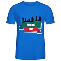 Mexico City T Shirt Men Funny Blue