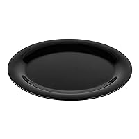 GET OP-950-BK Melamine Oval Serving Platter / Dinner Plate, 9.75