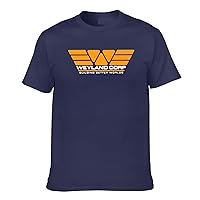 GHBC Weyland Yutani Corp T-Shirt Short Sleeve Round Neck T-Shirt Man's T-Shirt Navy Blue