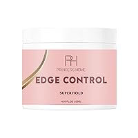 Princess Home 120g Edge Control Wax for Women Strong Hold Non-greasy Edge Smoother Edge Control for Black Hair No Flaking