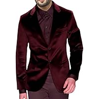 Mens Slim fit Casual Maroon Velvet Blazer Sport Jacket Coat Sport Jacket VB10