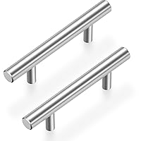 30 Pack Brushed Nickel Cabinet Handles 3 Inch Hole Center Drawer Pulls Stainless Steel Cabinet Pulls Silver Kitchen Handles Cabinet Hardware for Drawers, Cupboards - 5