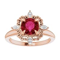 Round Cut Compass Point 3 CT Ruby Ring Platinum North Star Red Ruby Engagement Ring Victorian Ruby Diamond Ring July Birthstone Ring 15th Anniversary Ring