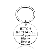 Funny Gag Gifts Keychain for Boss Lady Women Thank You Promotion Birthday Boss Christmas Gifts for Women Boss Lady Leaving Appreciation Gifts for Work Besties Friend Coworker Boss Day Gift for Women