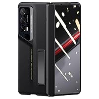 Cell Phone Case Wallet Compatible with Huawei Honor Magic V2 RSR Case [Hidden Kickstand] [Screen Protector] Rugged Shockproof 360 Full Protective Phone Cover+Kickstand Compatible with Honor Magic V2 R