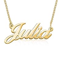 Stainless steel Classic Name Necklace Personalized-Custom Made Pendant Jewelry Gift for Her