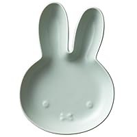 Dick Bruna 200106 Miffy Plate, Small Plate, 4.3 x 5.9 inches (11 x 15 cm), Microwave Safe, Dishwasher Safe, Die Cut, Matte Blue