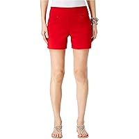 INC International Concepts Curvy Pull-On Shorts (Real Red, 12)