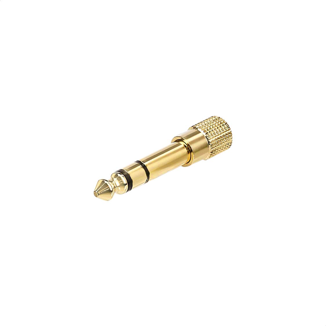 Amazon Basics Gold Plated 6.35mm 1/4 Male to 3.5mm 1/8 Female Stereo Headphone Adapter - 2-Pack