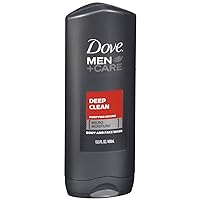 Dove Men+Care Body & Face Wash, Deep Clean, 13.5 Fl Oz (Pack of 6)