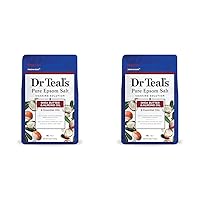 Dr Teal's Salt Soak with Pure Epsom Salt, Shea Butter & Almond, 3 lbs (Pack of 2)
